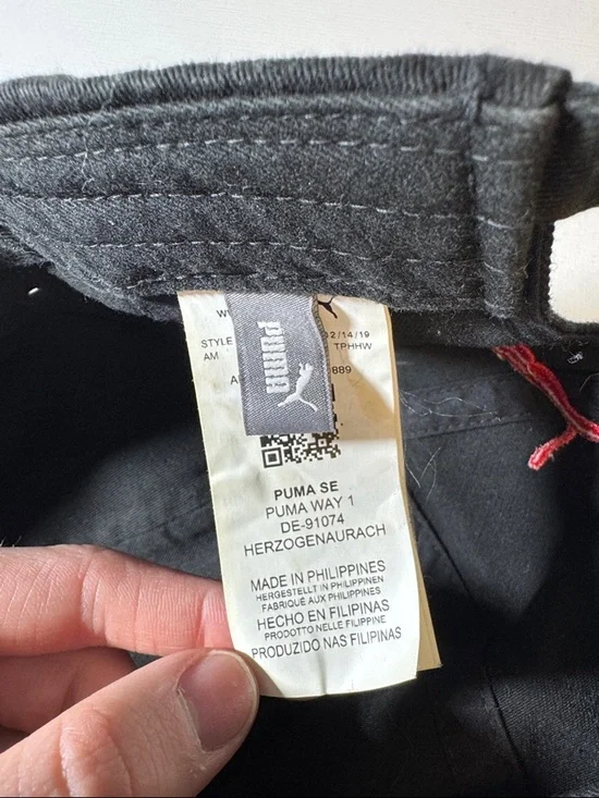 Puma x Ferrari mens one size black baseball cap hat EUC - Picture 2 of 4